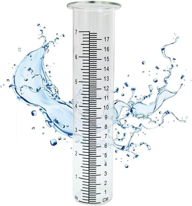 سعة كبيرة 8 25 بوصة أنبوب استبدال مقياس المطر شفاف مقاوم للتشقق - Image 1